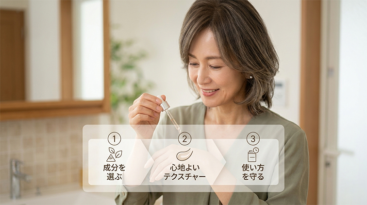 50代の美容液を選ぶポイント
