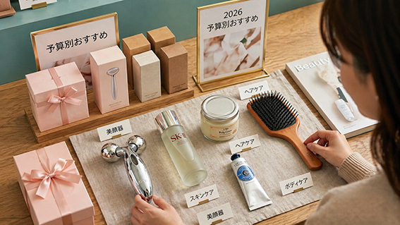 様々な商品が並んでいるイメージ