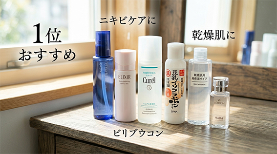 20代向け化粧水おすすめランキングのイメージ