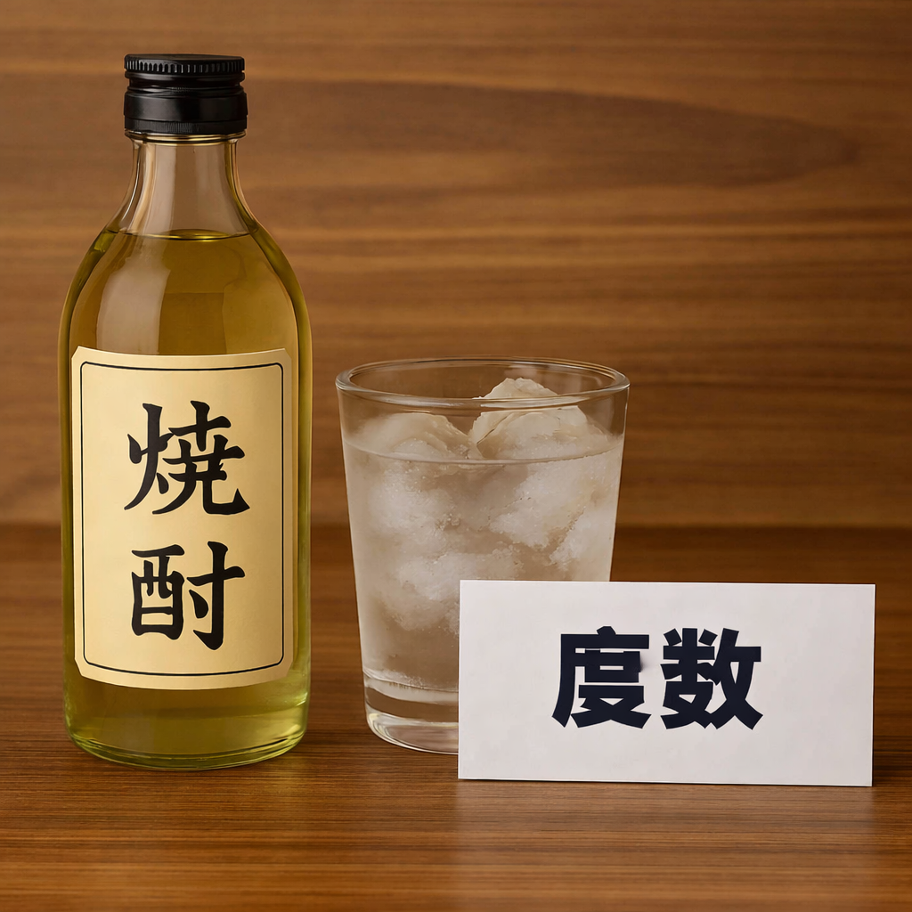 焼酎の度数をイメージさせる画像
