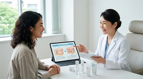 皮膚科を受診すべきサインのイメージ画像